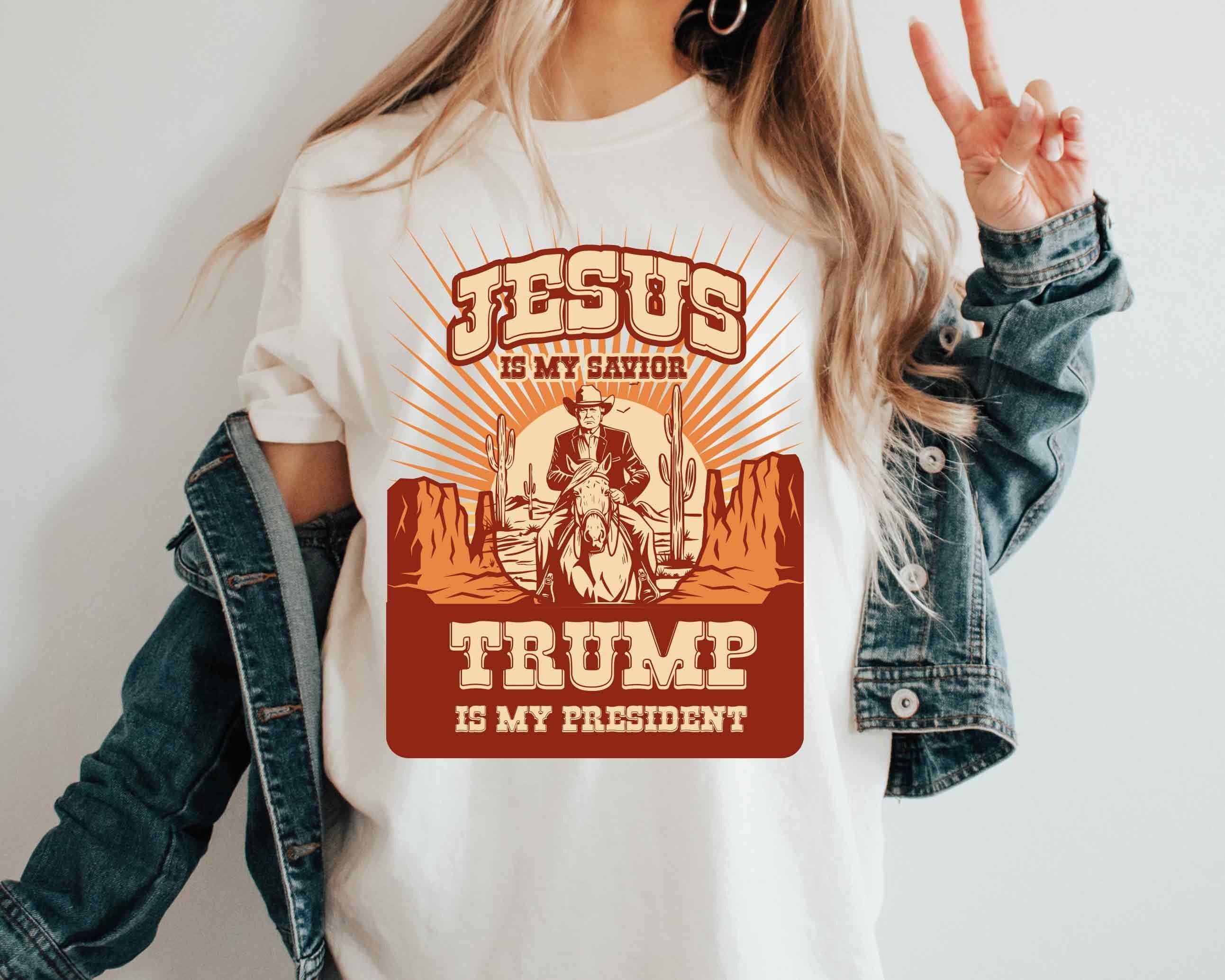 Trump 2024 Shirt - Jesus Is My Savior Trump Is My President