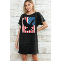 American Flag Eagle - Mineral Wash Dress