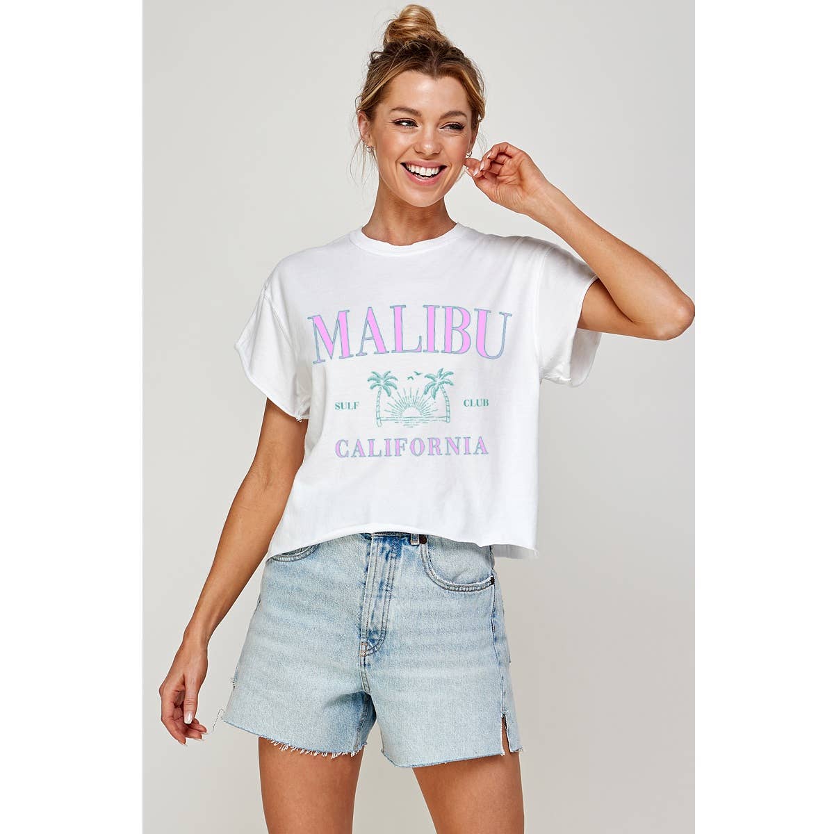 Malibu Graphic Crop Top