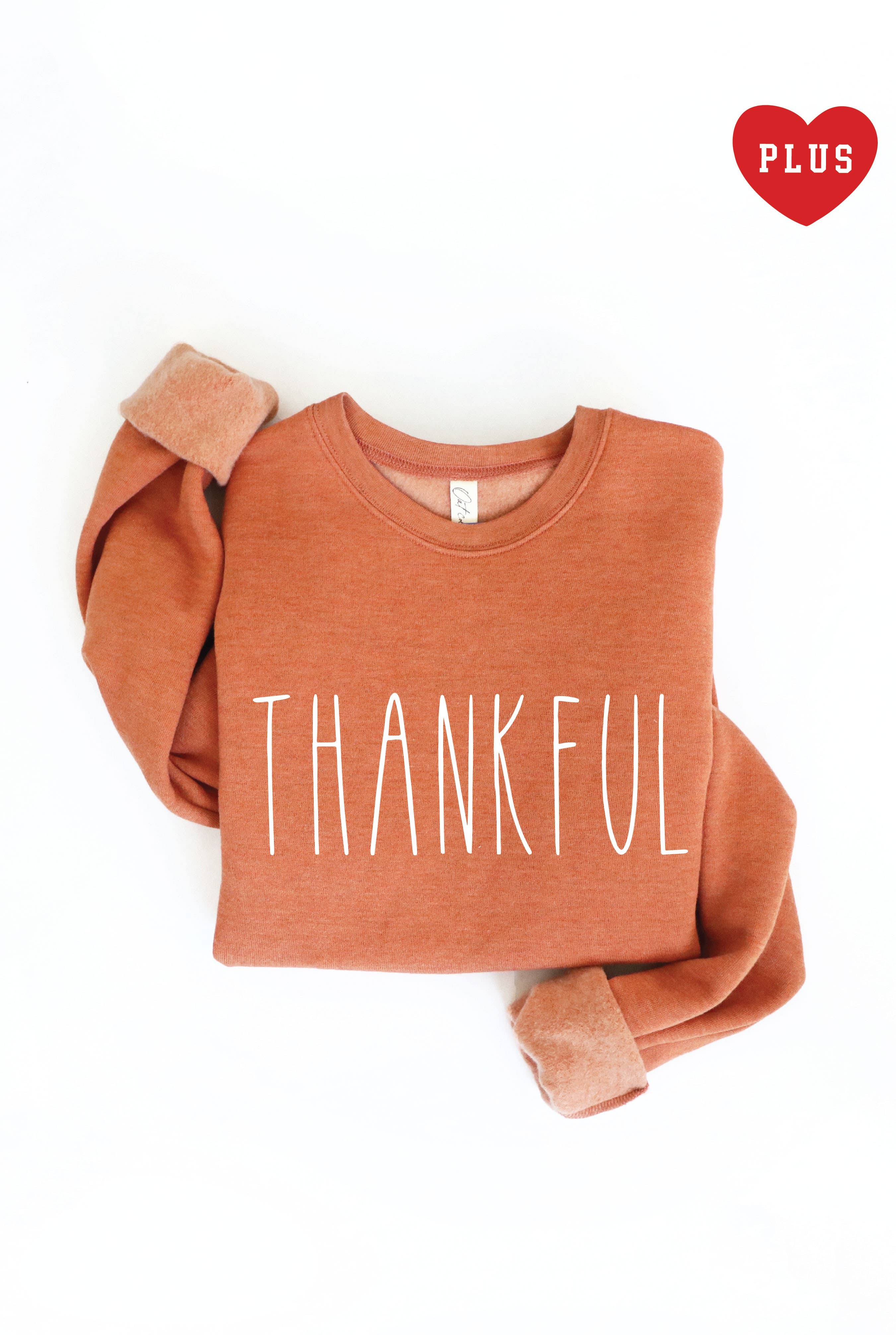Thankful Plus Graphic Sweatshirt