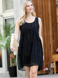 ".....42POPS Swiss Dot Babydoll Dress w/ Lining