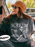 Vintage Ghostface Scream Horror Movie Characters Shirt