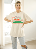 Osu Cowboys Football Field Off White Thrifted Tee