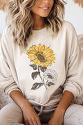 Sunflower Graphic Brushed Sweatshirts