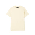 Short Sleeve Crew Neck Tee "Shimuchan" Logo in Winter White