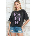 Faith - Mineral Wash Crop Top