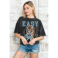 Easy Tiger - Mineral Wash Cropped Top