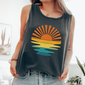 Retro Sunset, Summer Beach Hot Girl Summer Sunshine Tank Top