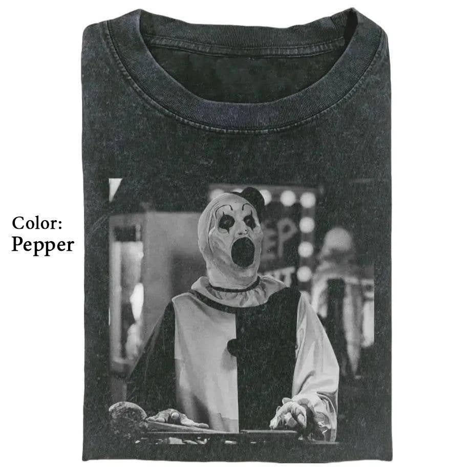 Terrifier Art the Clown Graphic T-Shirt, Scary Horror Tee