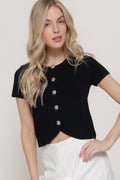 .5 Button Sweater Cardigan SI-29440