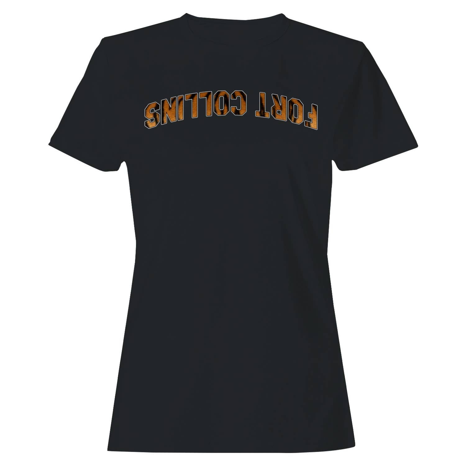 Fort Collins Tiger Print Arch Women's T-Shirt