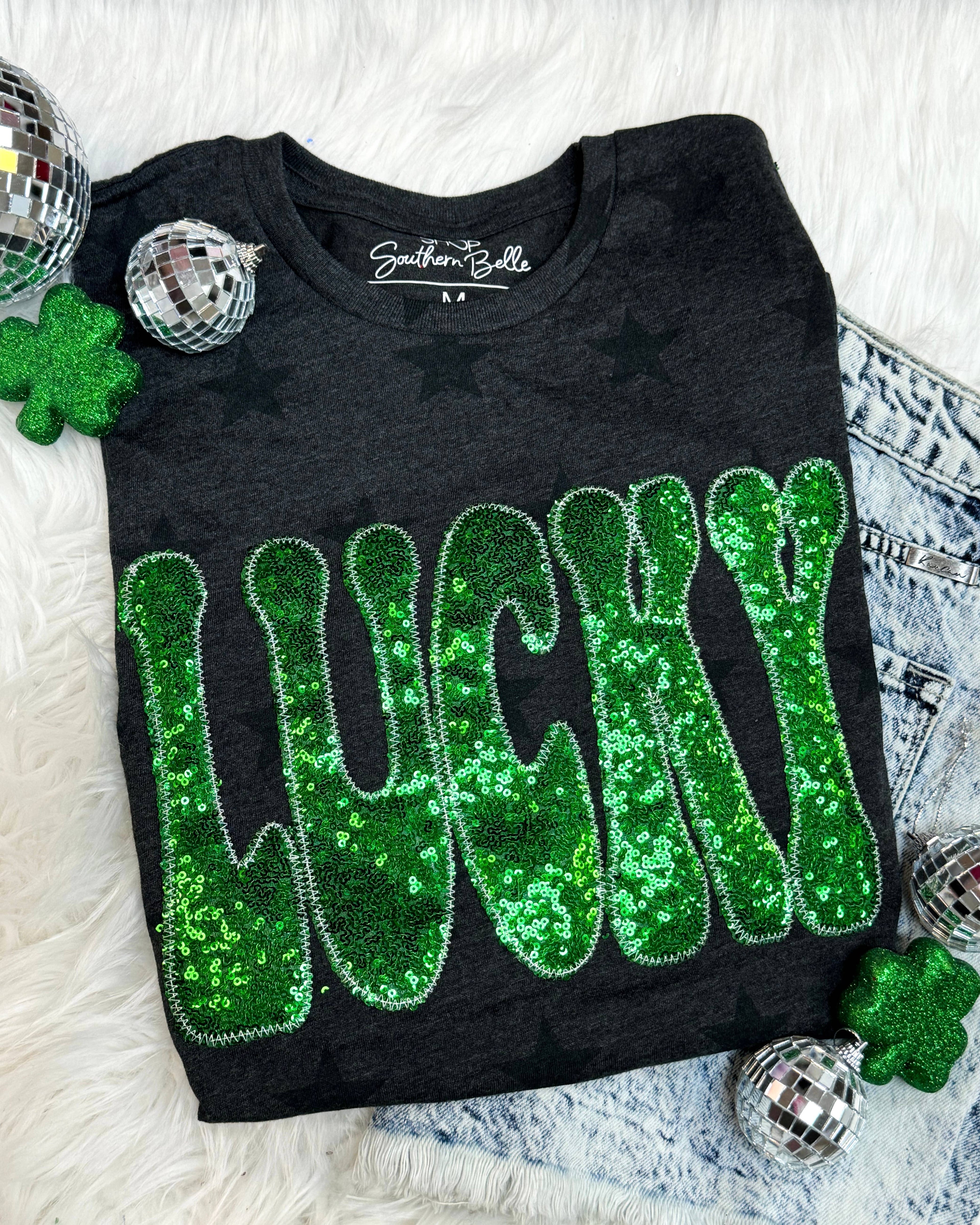 St Patrick's Day Stars Lucky Short Sleeve