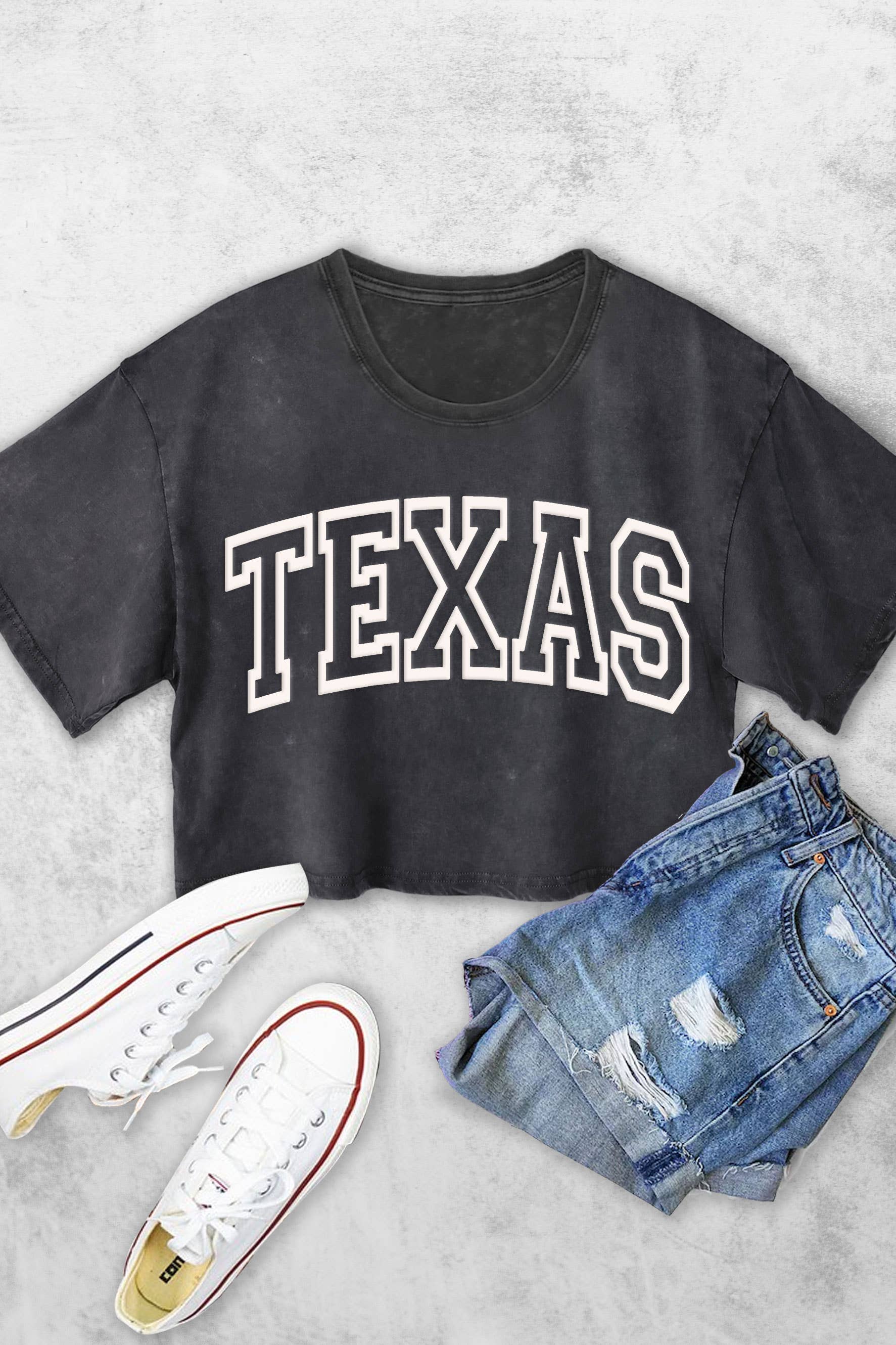 Texas Puff Women's Vintage Graphic Crop Top