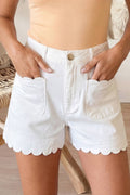 Scallop Patch Pocket Shorts (S-Xl)