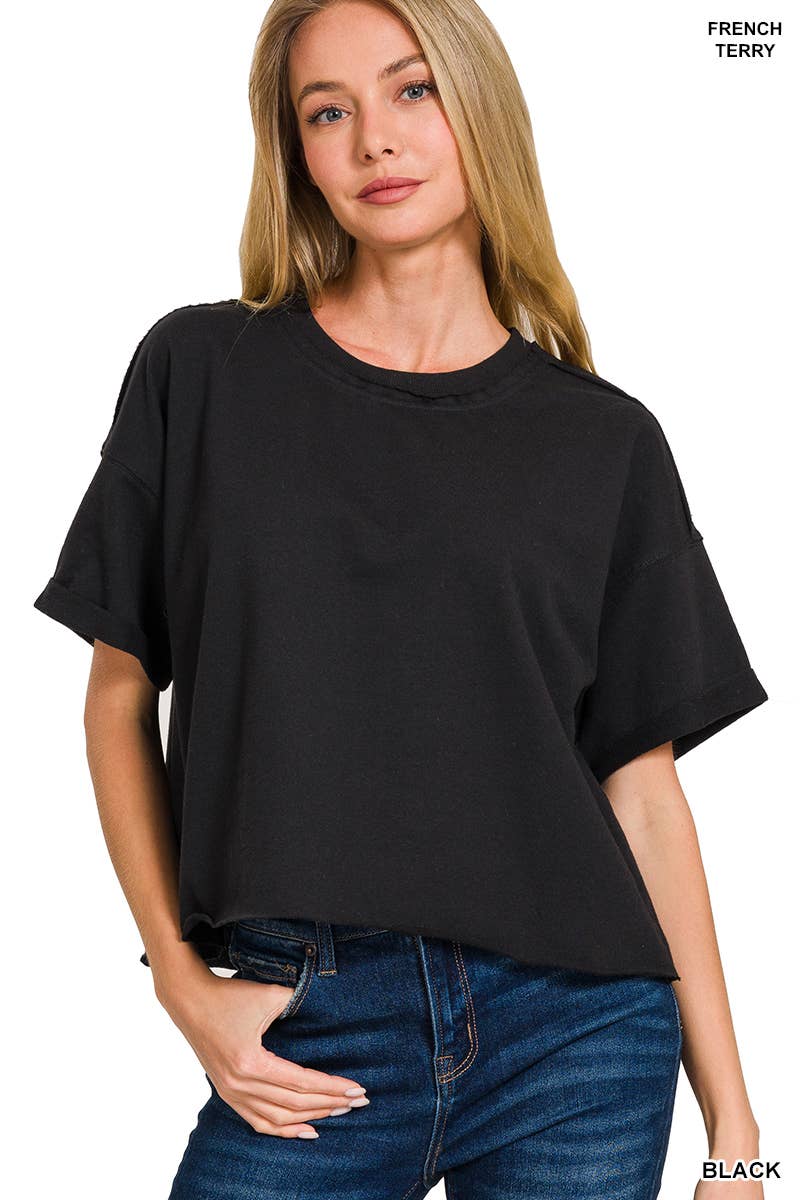 0908 French Terry Box Tee SI-26702