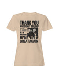 Thank You Trump Venezuela 2026 Women's T-Shirt