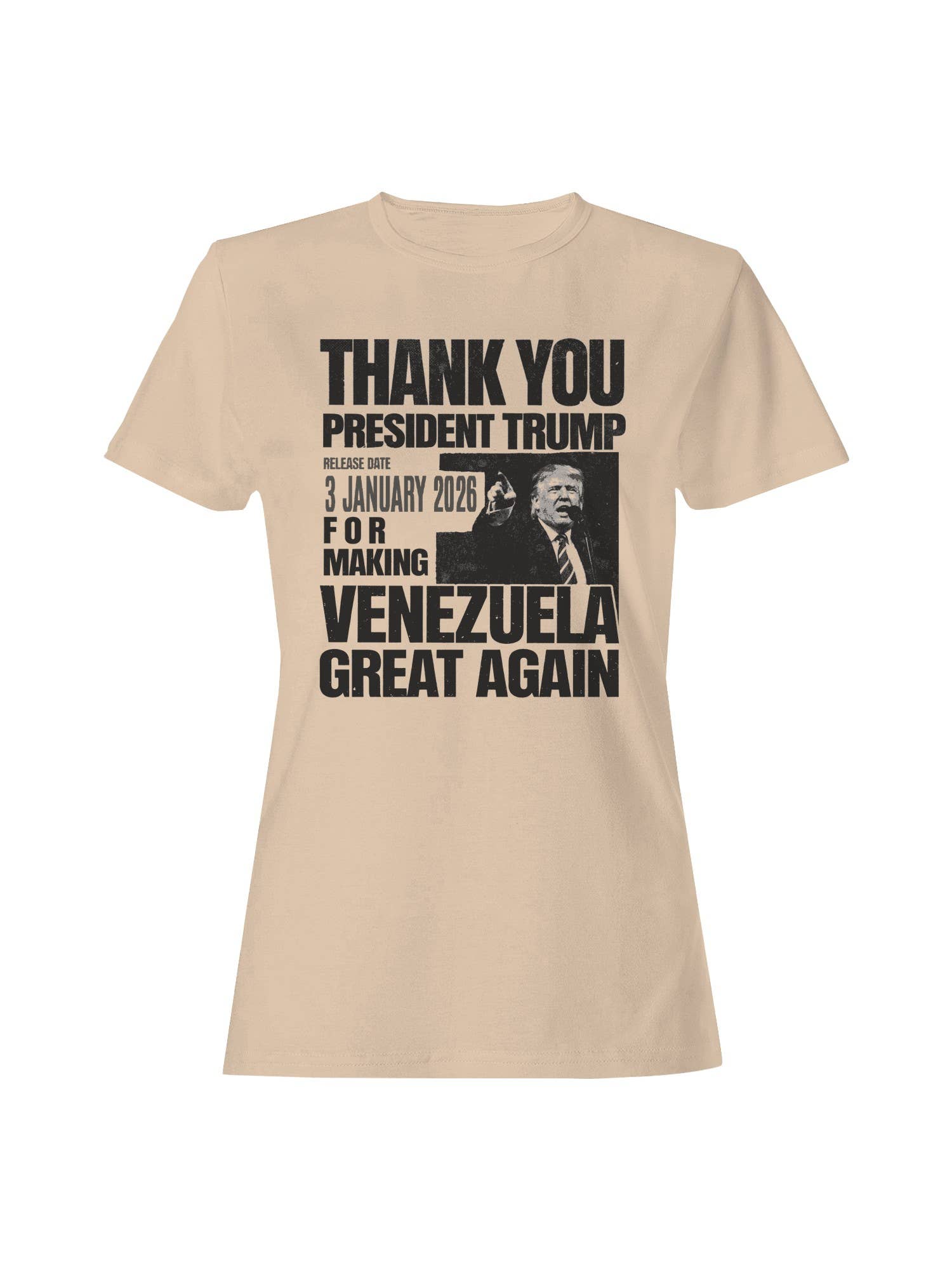 Thank You Trump Venezuela 2026 Women's T-Shirt