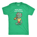 Beer First Then Brains Men's T Shirt
