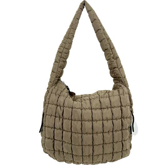 GZ-4171 Puffer Quilted Handbag Olive Green