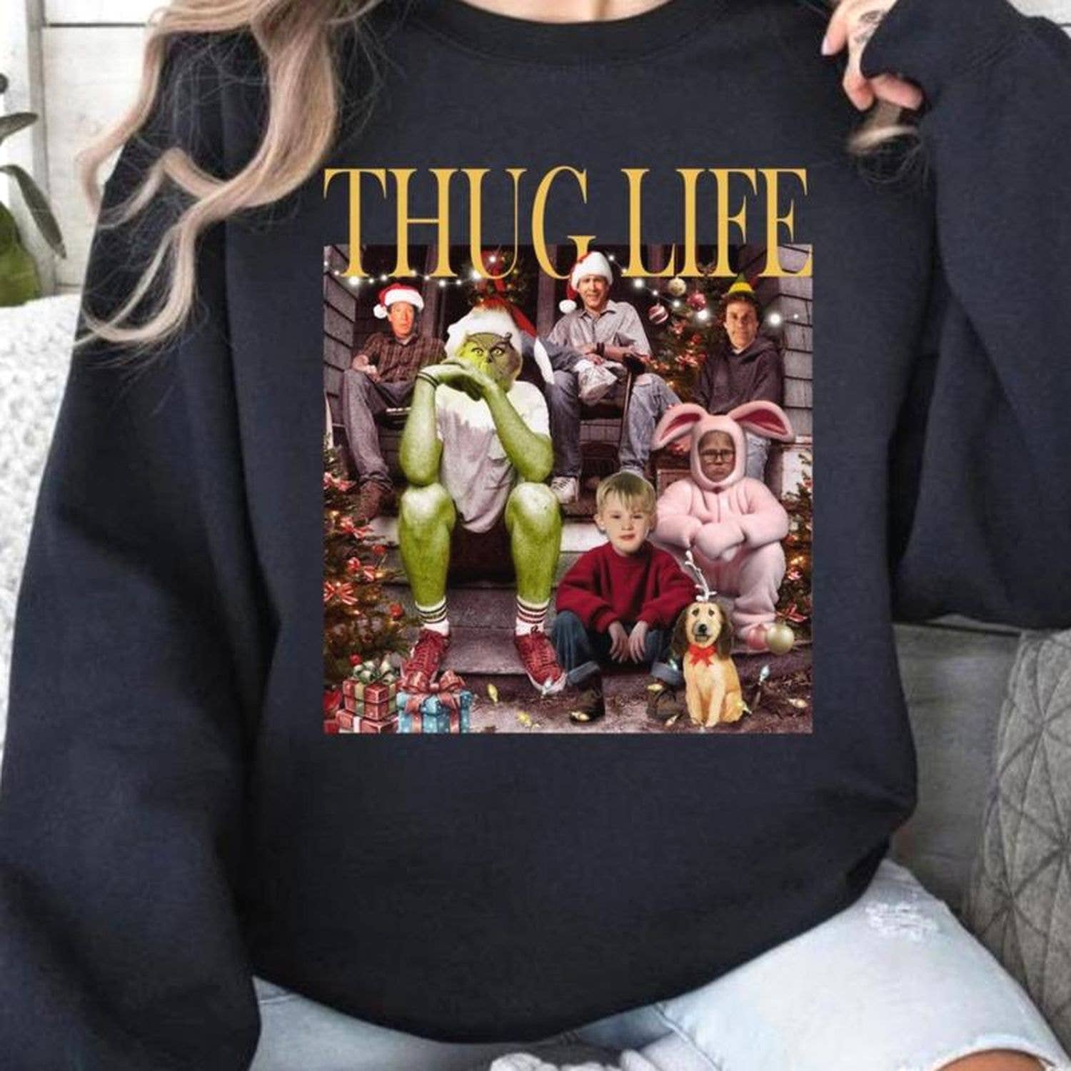 Thug Life Christmas Sweatshirt Hoodie Christmas Movie Shirt