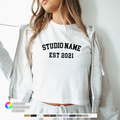 Custom Logo or Design Athletic Wear Boxy Crop Top T-Shirt