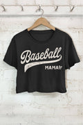 Baseball Mama Graphic Short Crop Top