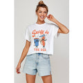 Party in the USA  Graphic Crop Top