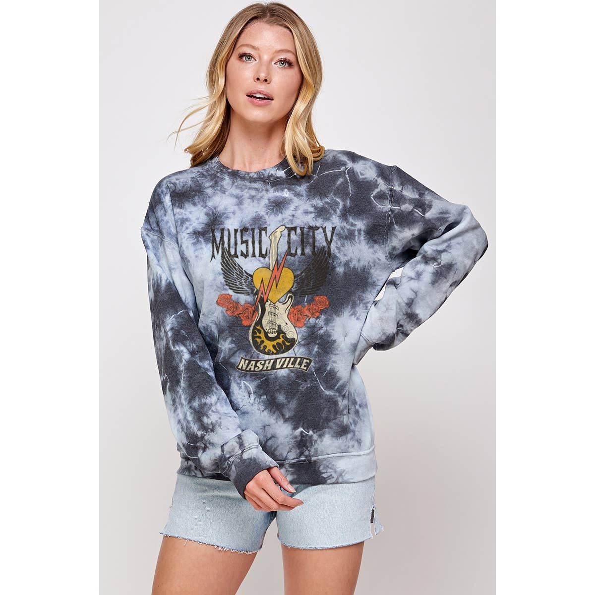 Nashville  Tie Dye Graphic Sweatshirts