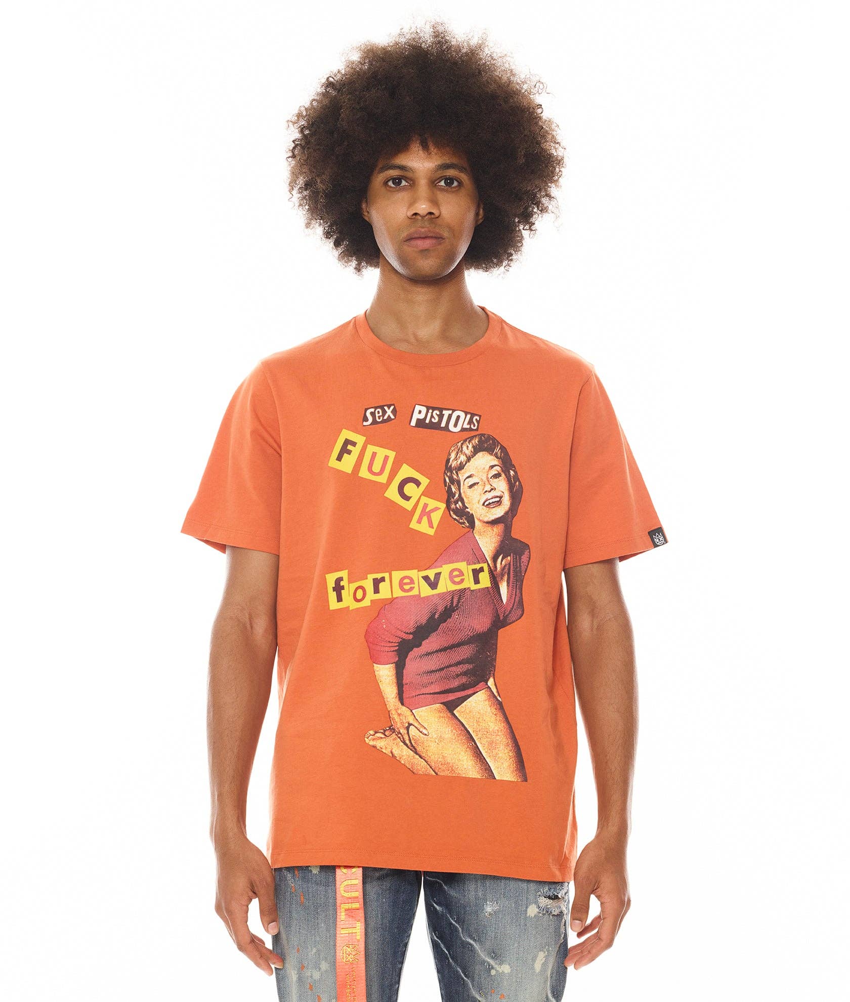 Short Sleeve Crew Neck Tee F**K Forever Sex Pistols