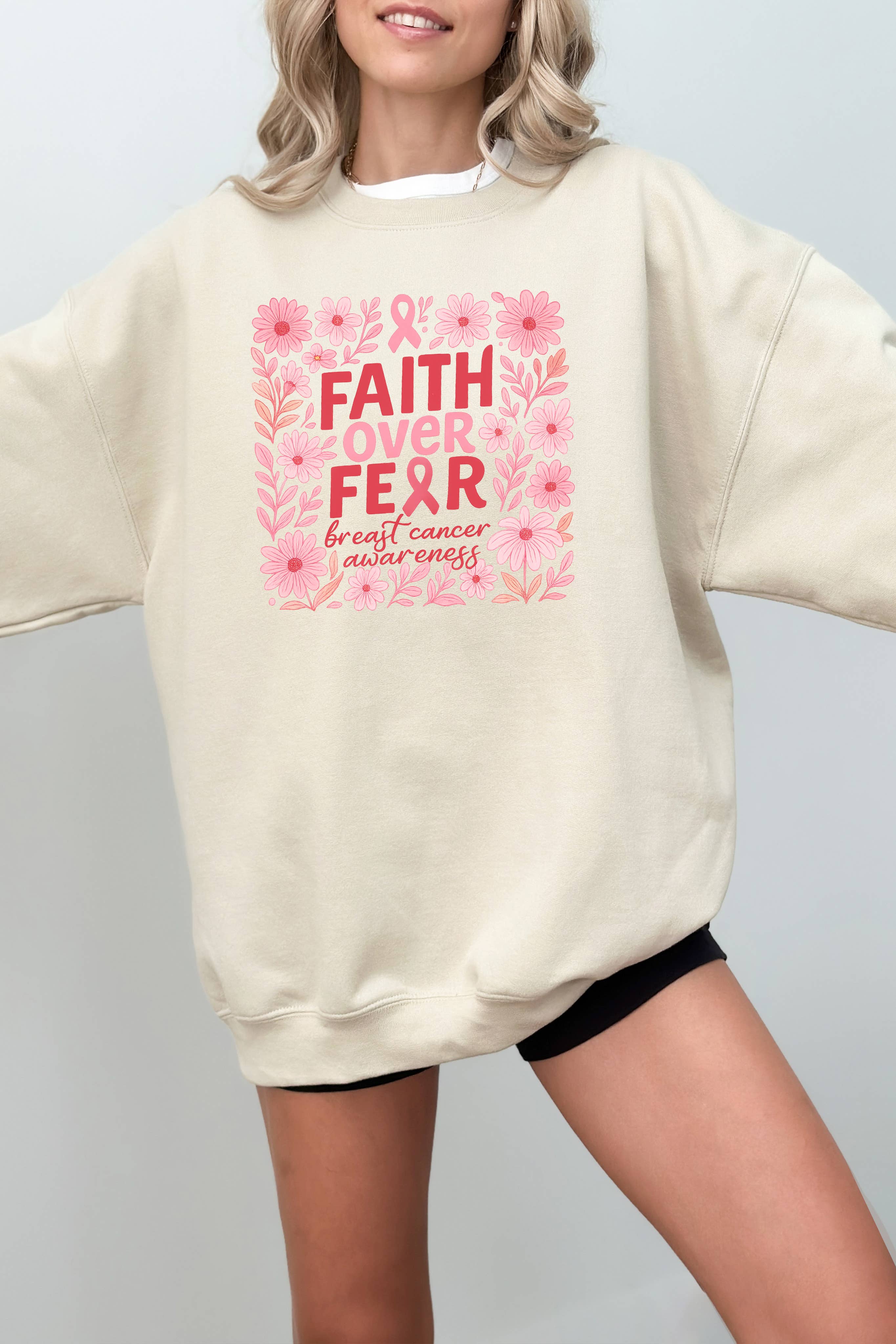 Faith Over Fear Graphic Sweater
