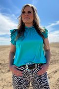 Babydoll Top Turquoise
