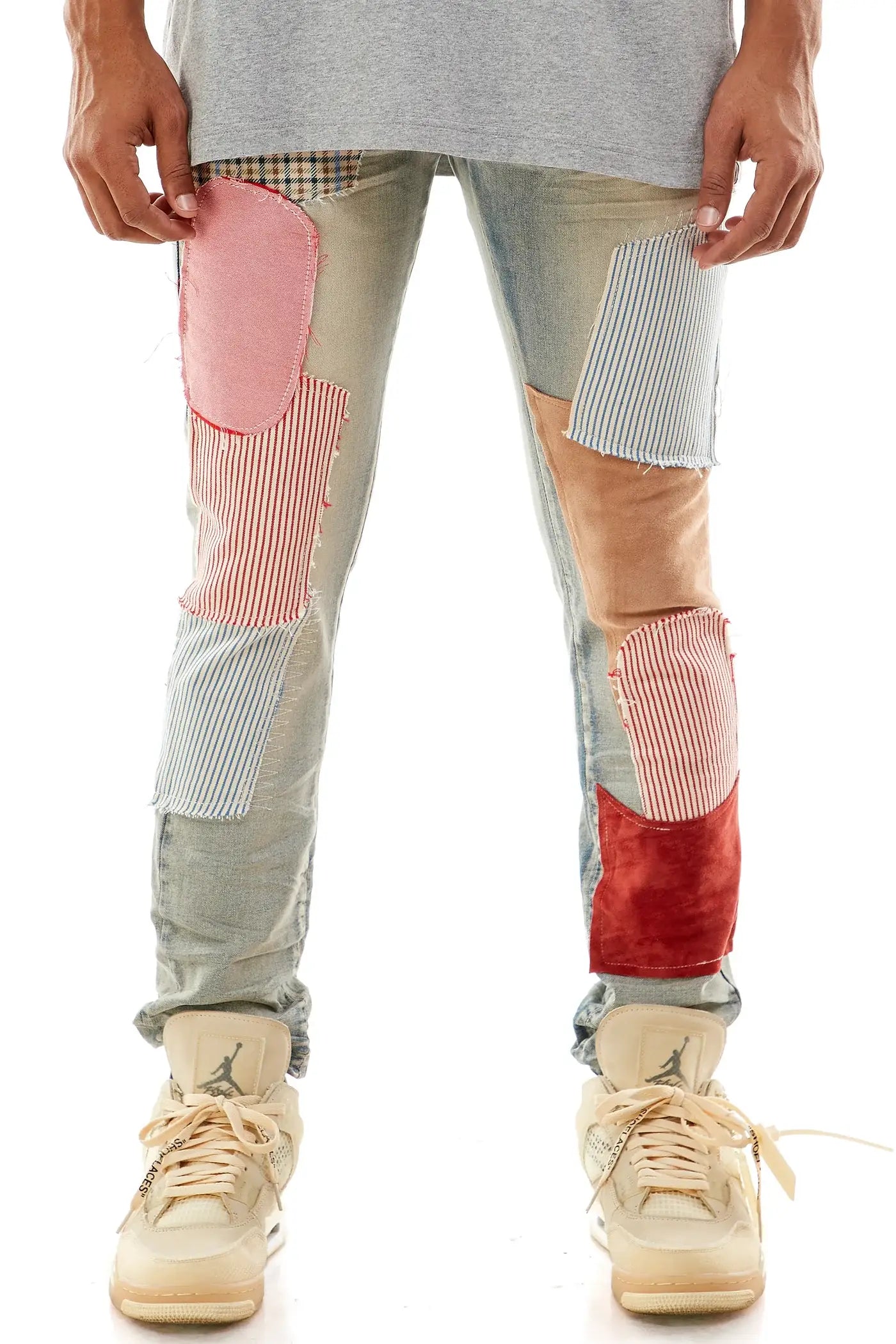 Multi Patch Jeans