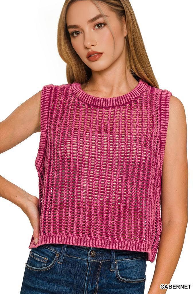 .0825 Fishnet Sweater Vest SI-27233