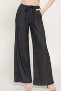 ._ 0123 Waistband Crinkle Knit Long Pants w/ Pockets SI-27839