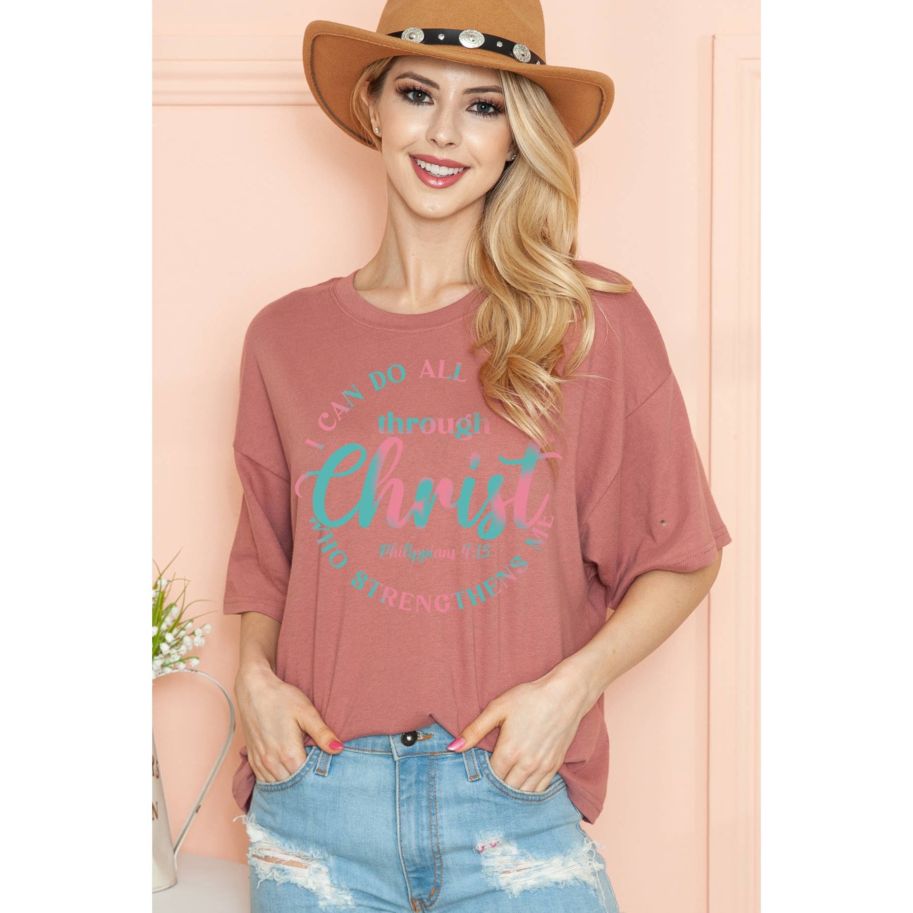 Christ Philippians 4 13 - Cropped Top