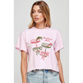 Christmas Please Vintage Graphic Crop Top