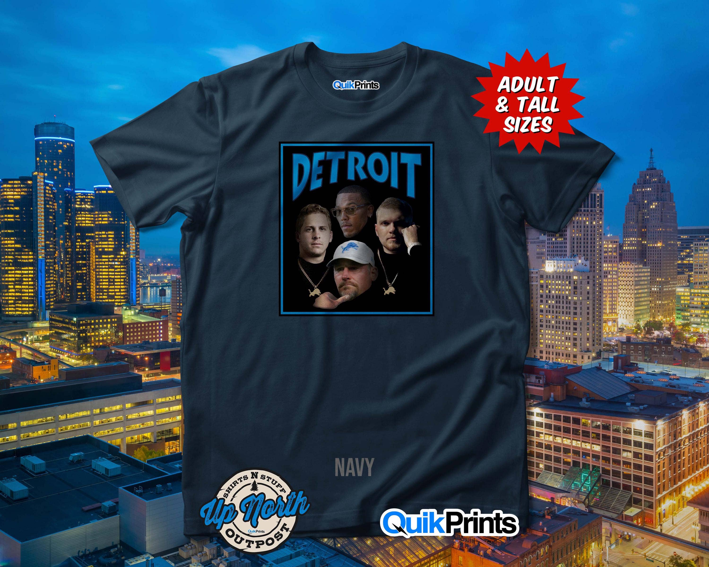 Detroitz Most Wanted - Custom Made Adult & Bigtall T-Shirts