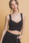 1216 Knitted Cropped Top SI-28009