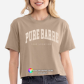 Custom Logo or Design Athletic Wear Flowy Crop Top T-Shirt