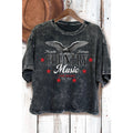 Country Music-Live Music - Mineral Wash Cropped Top