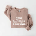 Coffee Sunflowers Graphic Sweatshirt