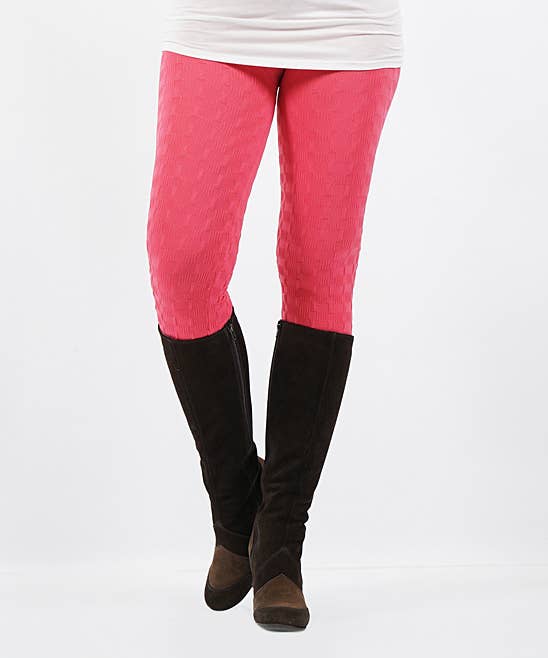 .SI-3583 Textured Jacquard Leggings