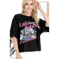 Lake Tahoe Cropped Top