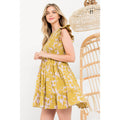 Smocked Ruffle Sleeve Dress
