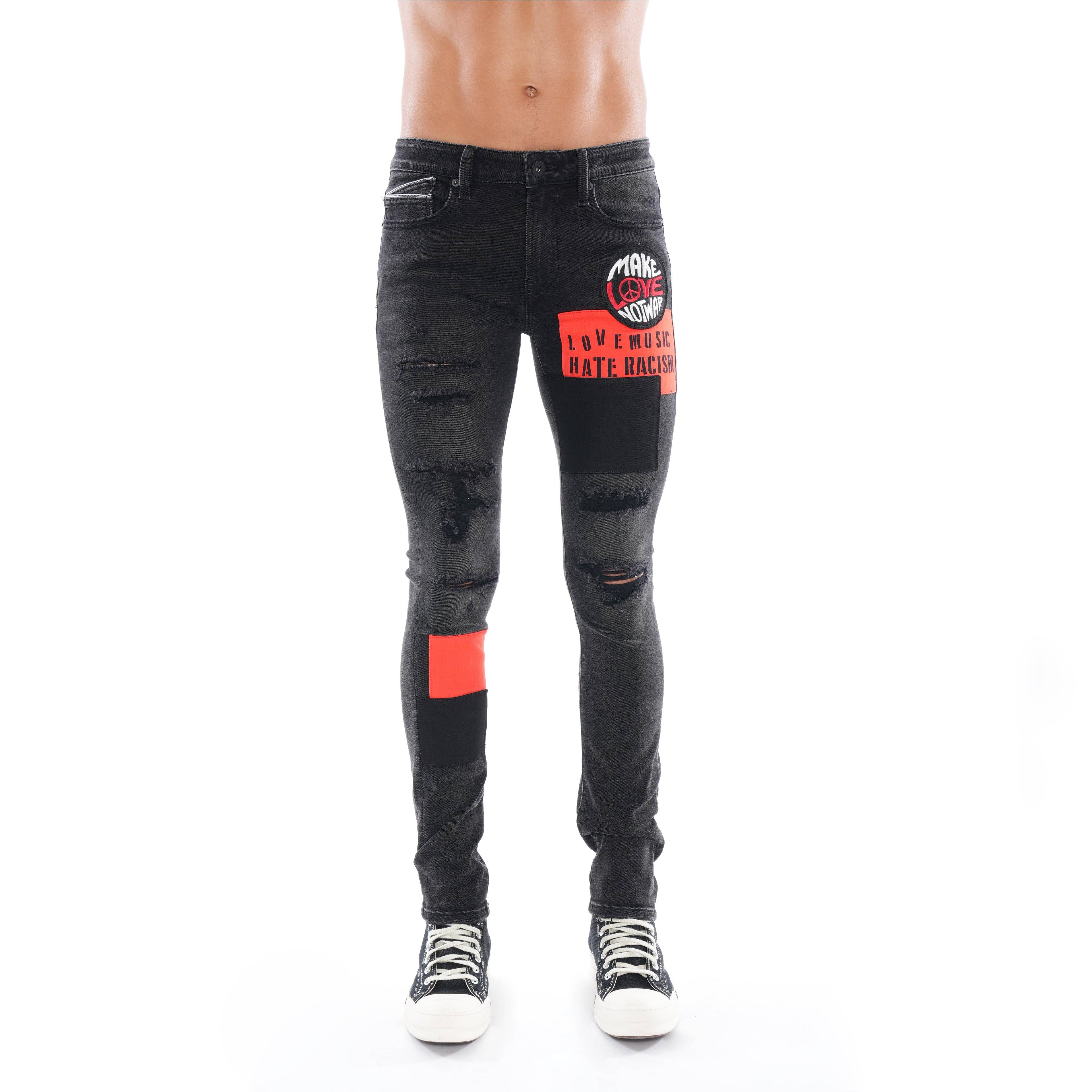 Punk Super Skinny in Black