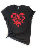 You Warm My Cold Dead Heart Valentine's Day Tie-Dye Tee