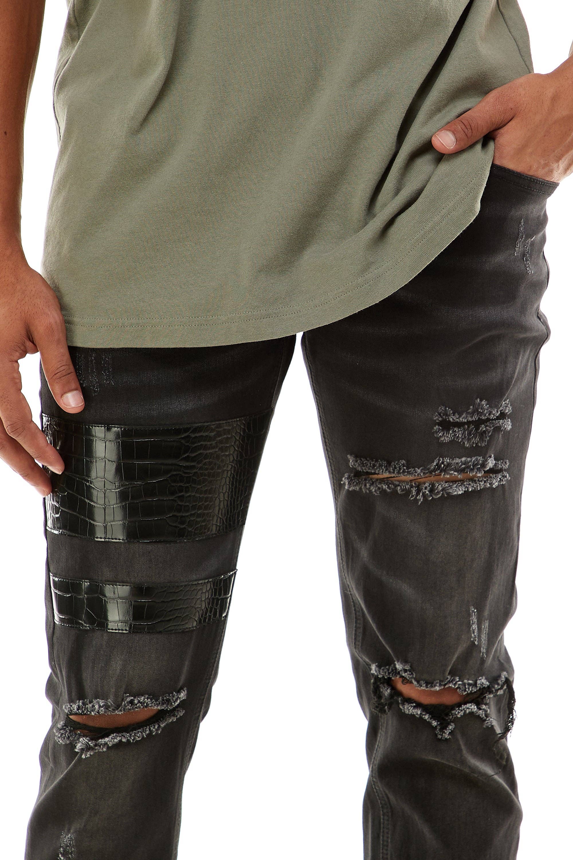 Animal Patch Jeans