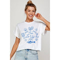Sea La Vie  Vintage Graphic Crop Top