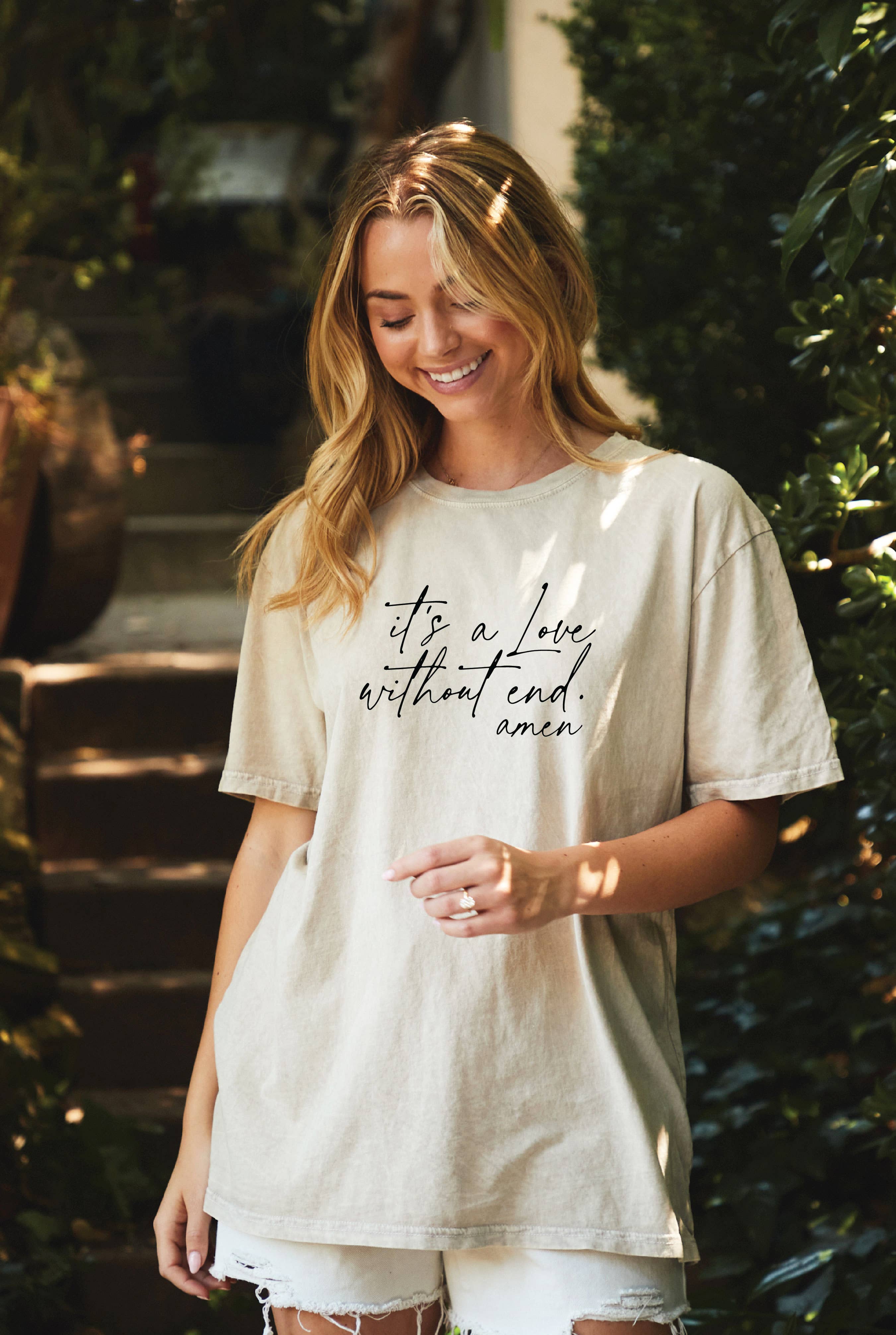 It's A Love Without End Oversized Graphic Top