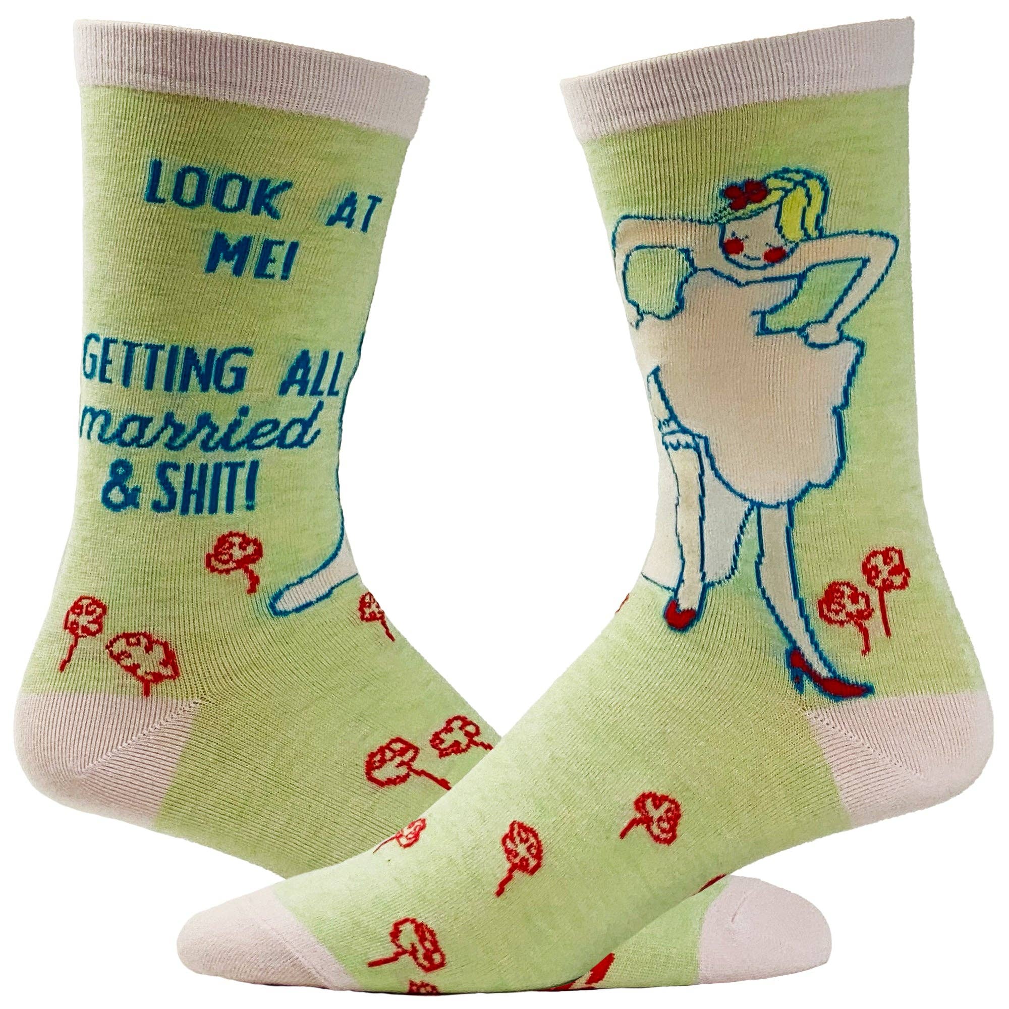 Women's Look At Me Getting All Married Socks